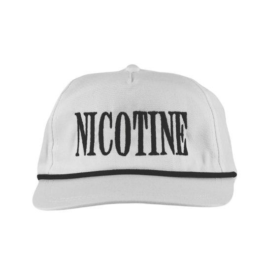 White/Black Rope Nicotine Hat