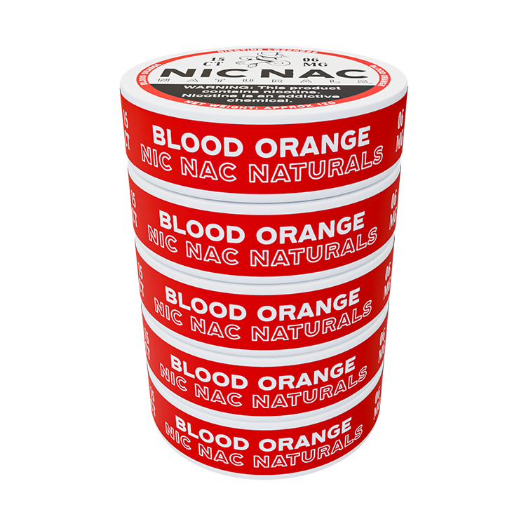 Blood Orange Nic Nac - Five Pack - 6mg