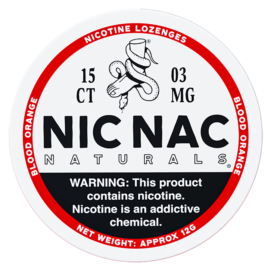 Blood Orange Nic Nac - Front Tin - 3mg