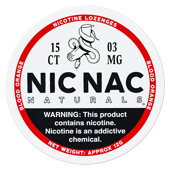 Blood Orange Nic Nac - Front Tin - 3mg