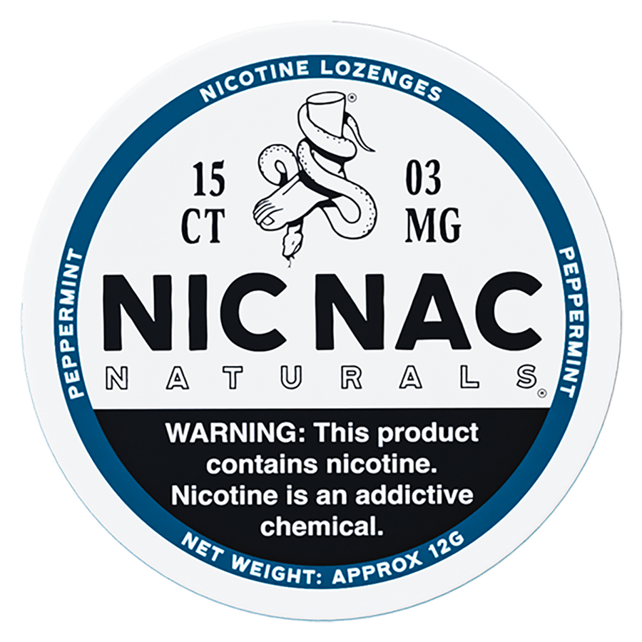 Peppermint Nic Nac - Front Tin - 3mg