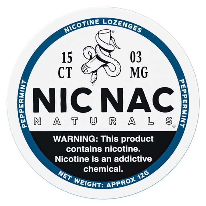 Peppermint Nic Nac - Front Tin - 3mg