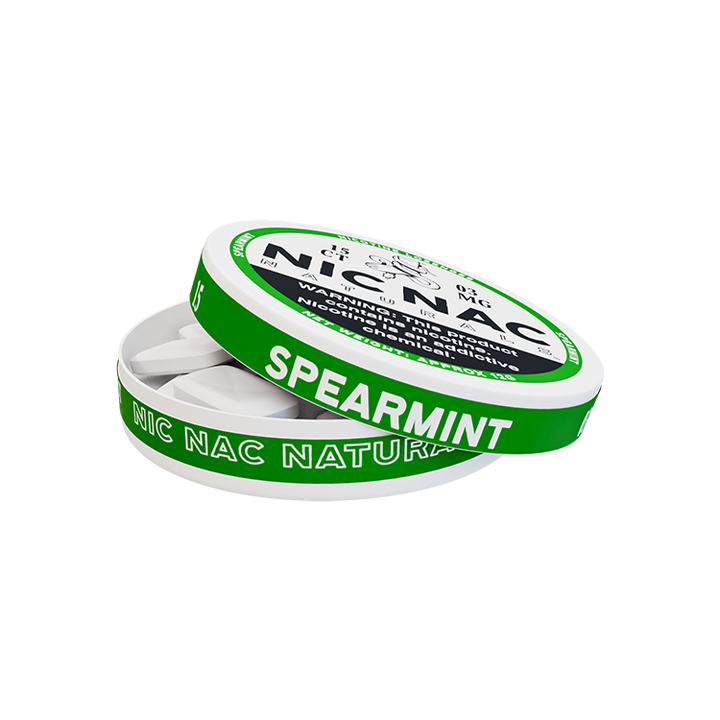 Spearmint Nic Nac - Open Lid - 3mg