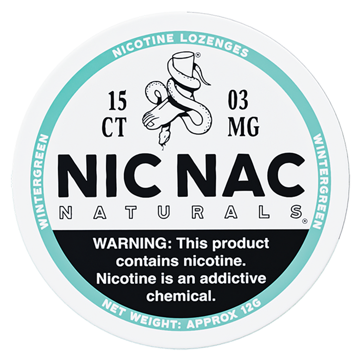 Wintergreen Nic Nac - Front Tin - 3mg